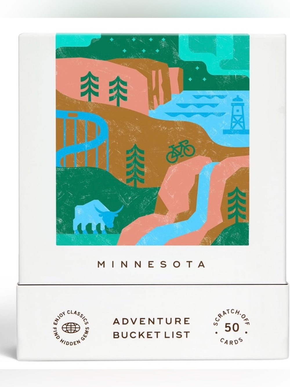 NEW Minnesota adventure bucket list scratch off cards